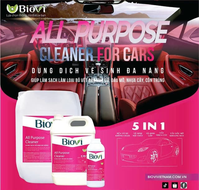 Biovi All Purpose Cleaner -Dung dịch vệ sinh đa năng 5in1