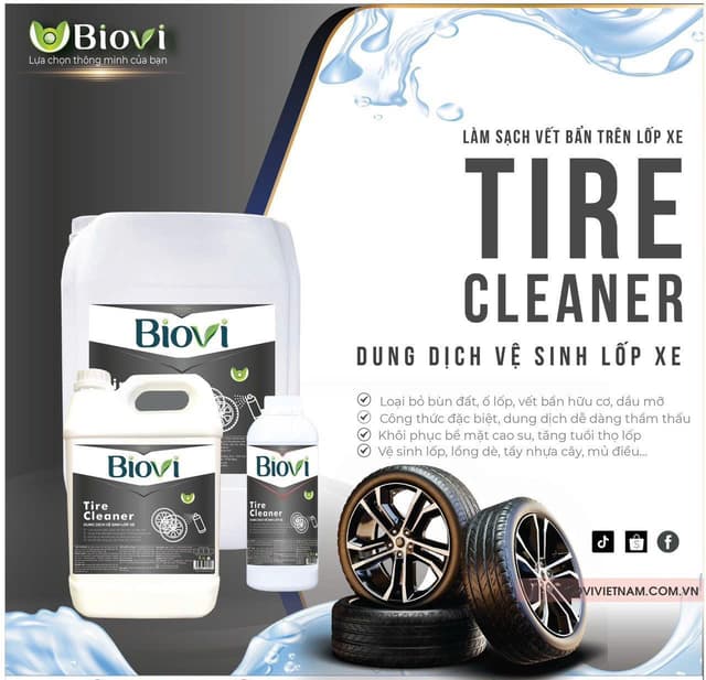 Biovi Tire Cleaner - Dung dịch vê sinh lốp xe