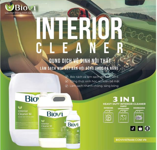 Biovi Interior Cleaner M - Dung dịch vệ sinh nội thất